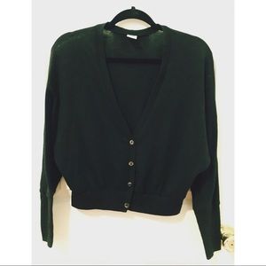 PacSun Black Cropped Cardigan